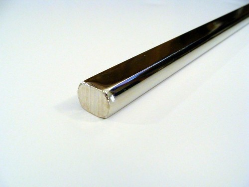 Polished steel steering - 16",